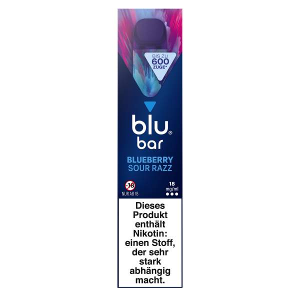 blu Bar E-Shisha EW Blueberry Sour Razz 18mg