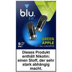 blu 2.0 Pods Green Apple 09mg