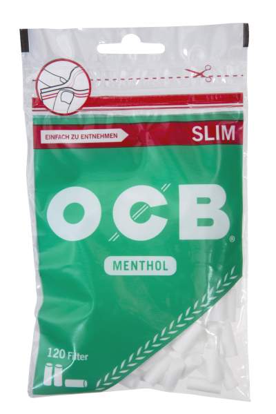 OCB Menthol Slim Filter 6 mm