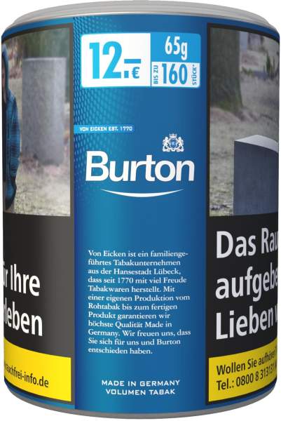 Burton Volumen Tabak Fine Blue XL Dose