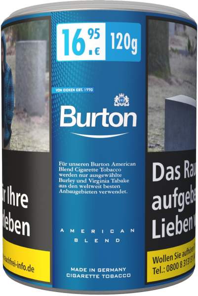 Burton Blue Cigarette Tobacco Dose