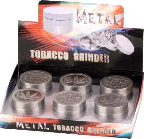 Tobacco Grinder Metall gross 3tlg.