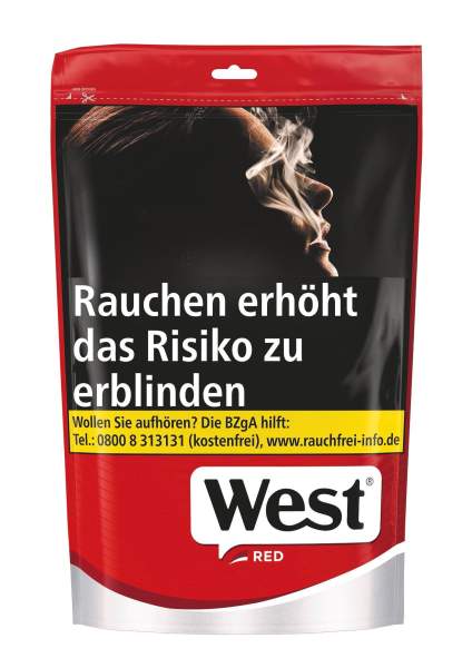 West Red Volume Tobacco Zip Bag
