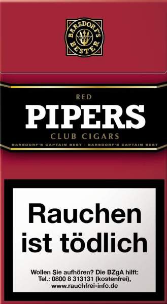 Pipers Little Cigars Red