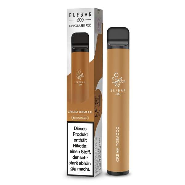 Elfbar 600 E-Shisha EW Cream Tobacco 20mg