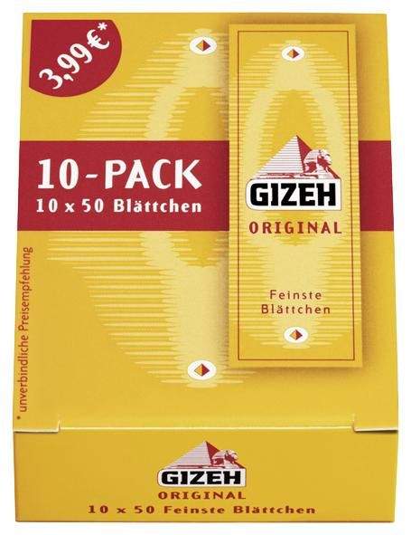 Gizeh Original gelb 10 - Pack