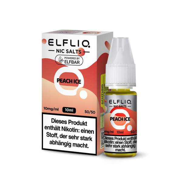 ELFLIQ Nikotinsalz Liquid Peach Ice 10mg