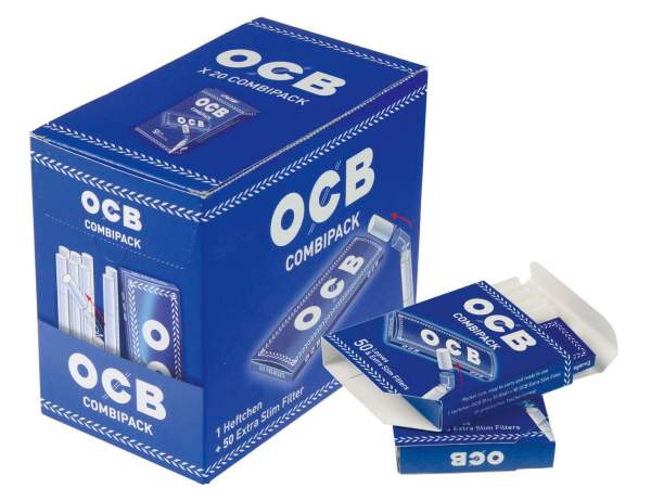 OCB Blau Combipack (50 Blatt+ 5 Filter)