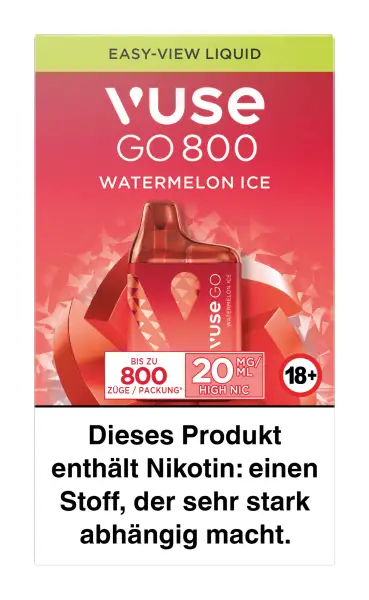 Vuse GO 800 E-Shisha Watermelon Ice 20mg