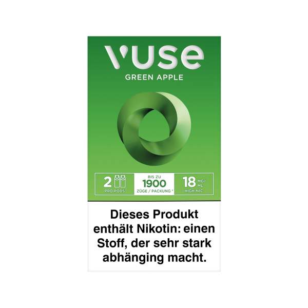 Vuse PRO Caps Green Apple Nic Salts 18mg
