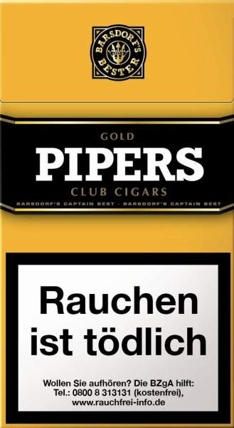 Pipers Little Cigars Gold