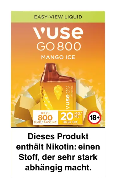 Vuse GO 800 E-Shisha Mango Ice 20mg