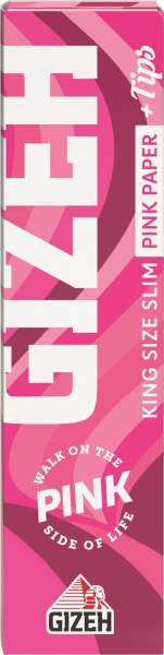 Gizeh pink King Size Slim + Tips