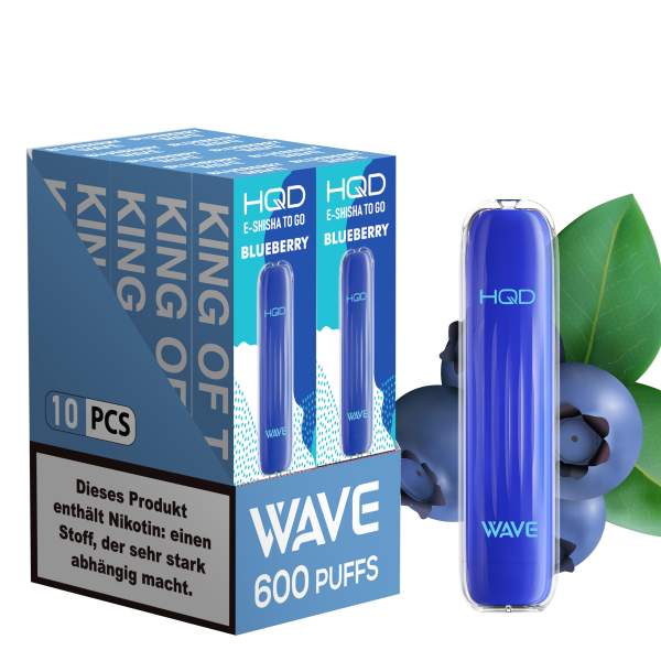 HQD Wave 600 E-Shisha Blueberry 18mg