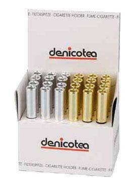Denicotea Zigarettenspitze L gold/silber