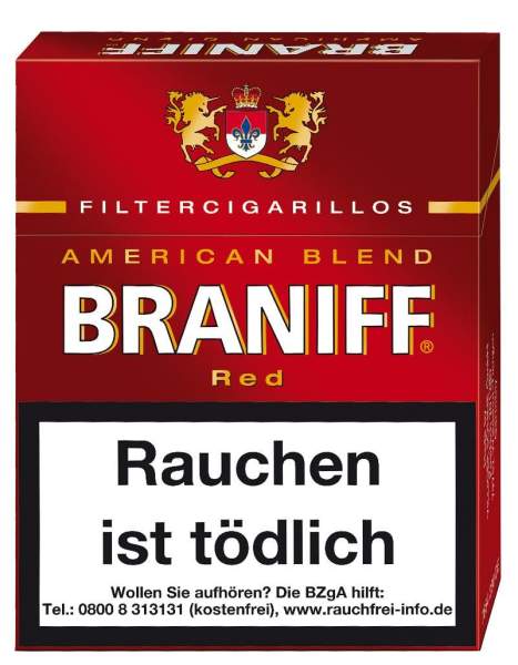 Braniff Naturdeckblatt Red