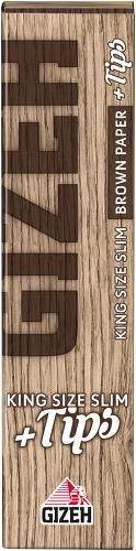 Gizeh brown King Size Slim + Tips
