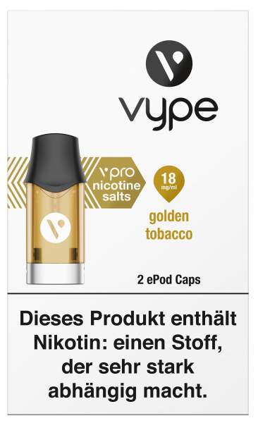 Vype ePod Golden Tobacco 18mg/2 Caps