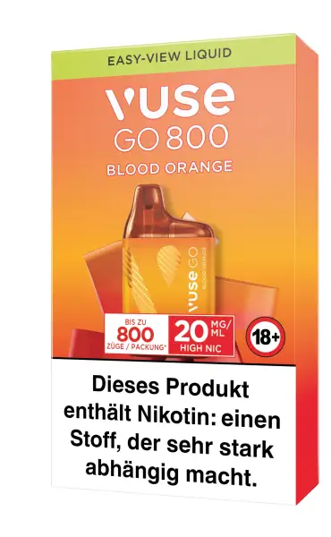 Vuse GO 800 E-Shisha Blood Orange 20mg
